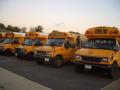 Hunderte Schulbusse bei der Wartung
